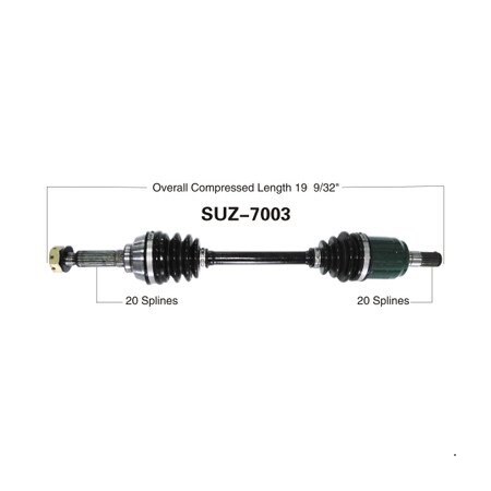 Wide Open OE Replacement CV Axle for SUZUKI FRONT L LTA500F/FB/FC/ VINSON SUZ-7003